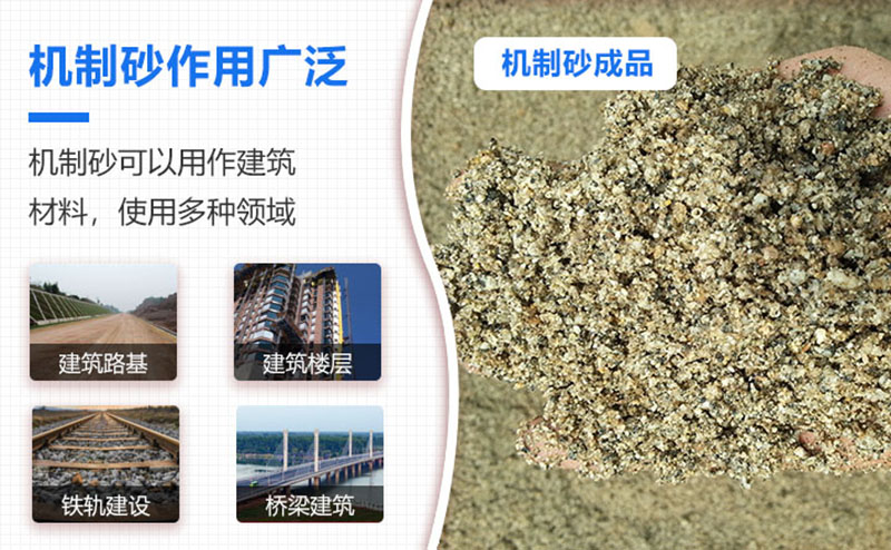 機(jī)制砂品級(jí)越來越高，用途也越來越廣泛